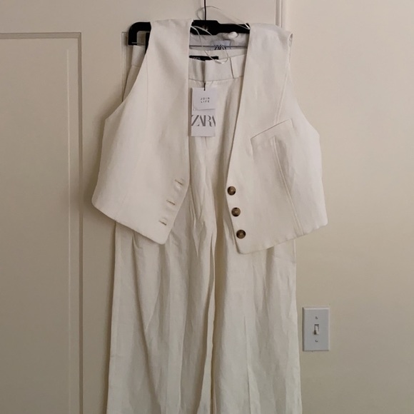 NWT Zara linen blend vest - Picture 9 of 14